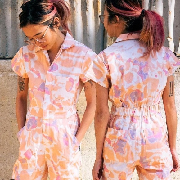 Hot Lava Pants - Hot Lava Jumpsuit in Sherbert Tie Dye